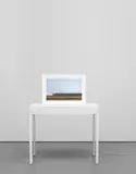 John Gerrard, Sow Farm (Near Libbey, Oklahoma), 2009, realtime 3D software, custom made monitor