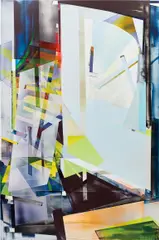 Wheedle Wherin Winnow by Kristin Baker, 2012, acrylic on PVC, offered Dec 2017