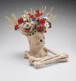 Maurizio Cattelan, Untitled (skeleton vase)