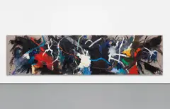 Ida Ekblad, Stalk Gills and Caps of Goodbye, 2007, oil on canvas