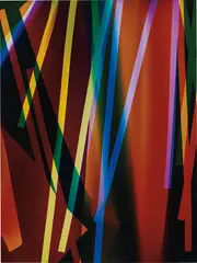 Four Magnet by Walead Beshty, 2009, colour photographic paper, sold Dec 2017