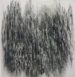 Diana al-Hadid, Untitled, 2010, charcoal, watercolour, Conté and pastel on vellum
