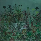 Ryan McGinness, Another Forrest, 2006, acrylic and silkscreen on panel