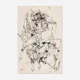 John Altoon, Minotaur, c. 1957-58, ink on paper