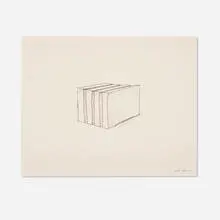 Untitled by John McCracken, 1965-1971, ink on paper, sold Apr 2025