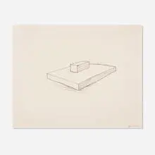 Untitled by John McCracken, 1965-1971, ink on paper, sold Apr 2025