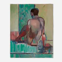 August Becker, Untitled, 1986, oil on linen