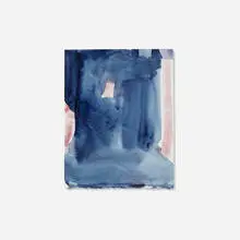 John Zurier, Untitled (Indigo and Pink), 2010, watercolor on paper mounted to artist board