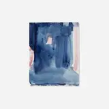 John Zurier, Untitled (Indigo and Pink), 2010, watercolor on paper mounted to artist board