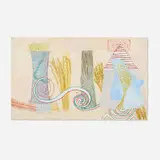 Charles Garabedian, Oxiana, 1998, acrylic, oil pastel and pencil on paper