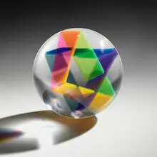Untitled (Star of David) by Vasa Mihich, laminated and polished acrylic, sold Apr 2025