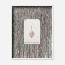 Amanda Ross-Ho, Untitled Still Life (Tarnished Diamond), 2014, sheetrock, latex, acrylic, inkjet print, aluminum thumb tacks