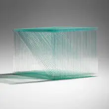 Untitled by DeWain Valentine, c. 1980, laminated glass, sold Apr 2025