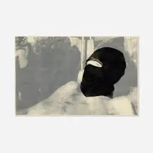 Adam Helms, Untitled Portrait (Vallegrande), 2007, doubled-sided screenprint on vellum