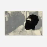 Adam Helms, Untitled Portrait (Vallegrande), 2007, doubled-sided screenprint on vellum
