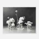 Skip Steinworth, Arrangement, White Flowers, 2002, graphite on paper mounted to paper board