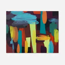 Black, Green, Blue by Richard Hawkins, 2000, acrylic on canvas, sold Apr 2025