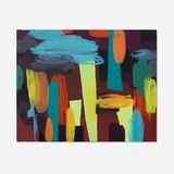 Richard Hawkins, Black, Green, Blue, 2000, acrylic on canvas