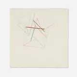 Nabil Nahas, Untitled (Geometric Drawing), 1978, graphite and colored pencil on paper