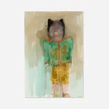 Ellen Phelan, A New Spirit in Feminism (Mammy Yokum), 1989, watercolor on paper