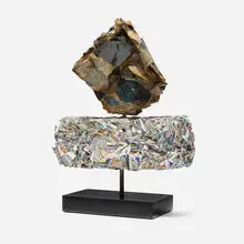 David Allan Peters, Untitled (Sculpture), 2012, acrylic paint, newspaper, resin