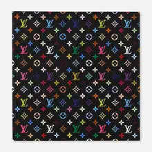 Takashi Murakami, Louis Vuitton Monogram Multicolore, 2007, screenprint on embossed vinyl
