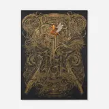 Aaron Horkey, The Gilded Age, 2015, screenprint in colors