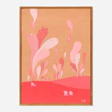 Let’s Go for a Ride by Apak, 2007, gouache on panel, sold Mar 2025