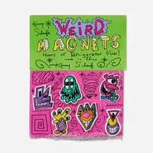 Kenny Scharf, Weird Magnets, c. 1995, plastic, magnets