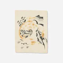 Kenji Hirata, Untitled, 2004, graphite and ink on burnt paper