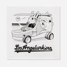 Jeremy Fish, Los Angelurkers, 2016, ink on paper