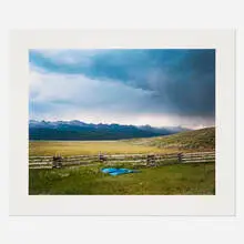 Laura McPhee, Irrigator's Tarp Directing Water, Fourth of July Creek Ranch, Custer County, Idaho, 2004, archival pigment print