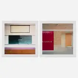 Scott Fortino, Two works from the Institutional: Photographs of Jails, Schools, and other Chicago Buildings portfolio, 2002, digital print mounted to Lucite