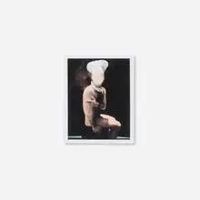 Roberto Polo, Chef Smoking, 1996, unique Polaroid Type 52 Polapan print