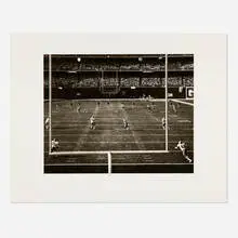 Max Yavno, Kickoff, 1978, vintage gelatin silver print