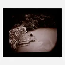 Linda Connor, Farmer Washing Spinach, China, 1993, gelatin silver print