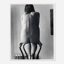 Jack Welpott, Twinka's Back, 1970, vintage gelatin silver print
