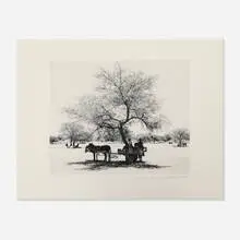 Namibia by Pentti Sammallahti, 2005, gelatin silver print, sold Nov 2025
