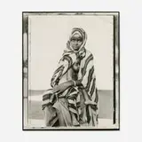 Fazal Sheikh, Jamaa Abdullai and her brother Adan, Somali Refugee Camp, Mandera, Kenya (from the A Camel for the Son series), tea-toned gelatin silver print