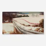 Arthur Meltzer, Terwood Road in Winter, c. 1965, oil on canvas in artist's frame