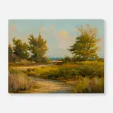 Frank Corso, Pathway to the Water, 2014, oil on board