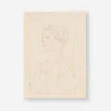 Emil Bisttram, The Model, 1929, graphite on paper