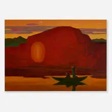 Emil Bisttram, Communion, 1929, oil on canvas