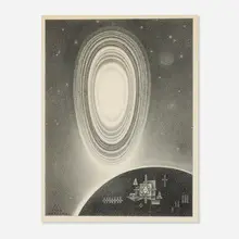 Emil Bisttram, The Coming of the Christ, 1961, graphite on paper