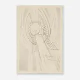 Emil Bisttram, The Messenger, 1963, graphite on paper