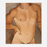 Pavel Tchelitchew, Male Nude Torso, 1929, gouache on paper