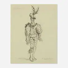 Pavel Tchelitchew, Ondine, c. 1939, brush, ink and pencil on paper