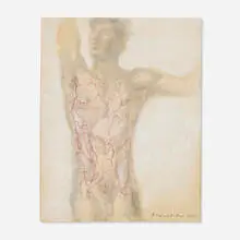 Pavel Tchelitchew, Anatomical Pondering 5-7, 1945, mixed media on paper