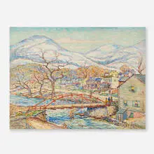 Reynolds Beal, Untitled (Beacon, New York), 1920, oil on canvas