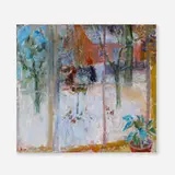 Poul S. Nielsen, View from the Window, 1966, oil on canvas